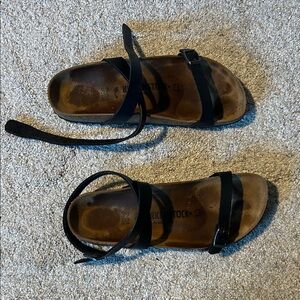 Birkenstock Black and Brown Women's Sandals